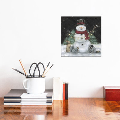 Frosty Friends - reproduction d'art sur toile tendue