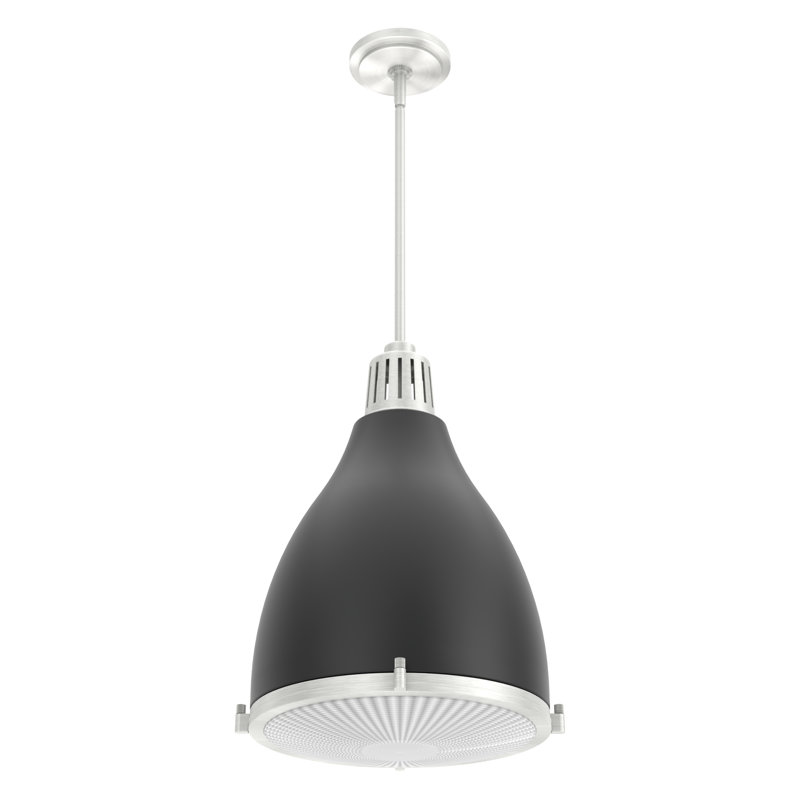 Bluff View 3 - Light Dome Pendant, Flat Matte Black, Medium, 3 Lights