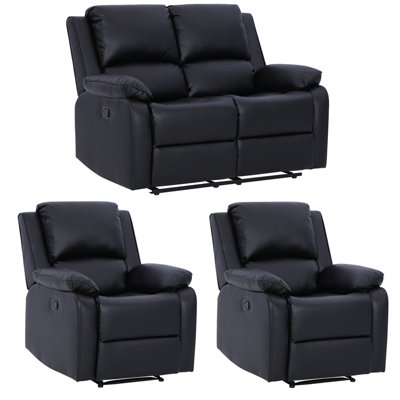 Nevae 3 Piece Polyester Living Room Set