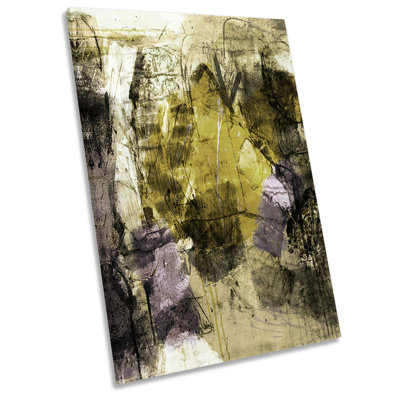 Abstract Grunge Dreamy - Wrapped Canvas Painting