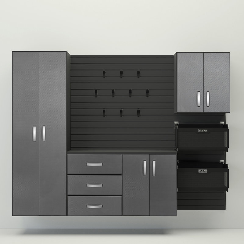 Deluxe 4 Piece Storage System, Black/Silver Carbon