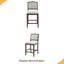 Set of 2 39.7"H Bar Stools with Anti-Slip Pads-1215818872