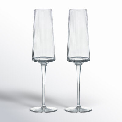 Zoya Ribbed Champagne Flute