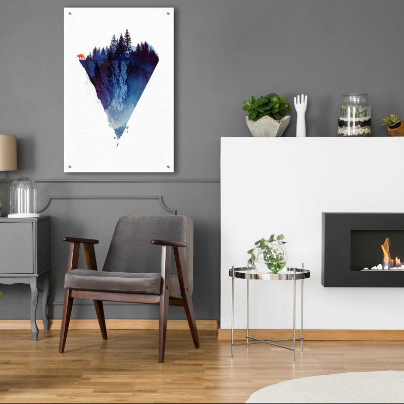 «Near To The Edge» par Robert Farkas, art mural en verre acrylique, H 36 po x l 24 po x P 0,2 po