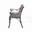 Banc de patio en aluminium