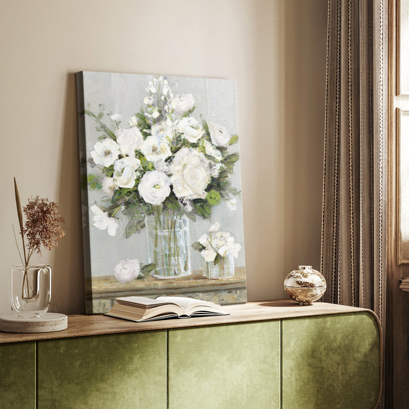 Cottage blanc - galerie Cavas sur mesure, H 27 po x l 18 po