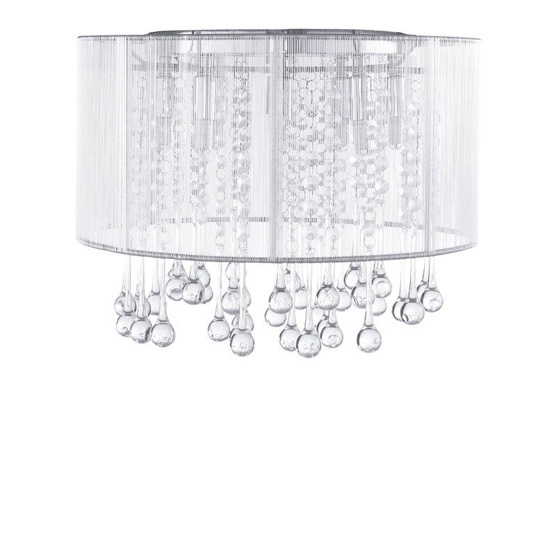 Dominic Flush Fabric Ceiling Light, 40m