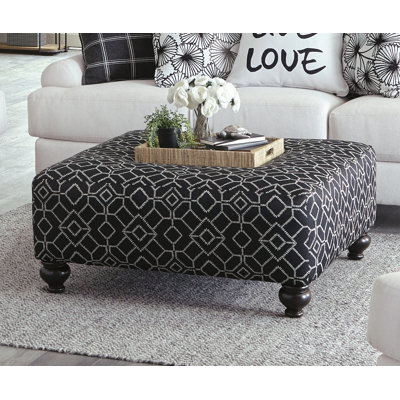 Navay 42" Square Upholstered Cocktail Ottoman