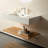 36" Bathroom Vanity Wall-mounted Floating White Rectangular Acylic Basin, Striped Shelves Layer-2038296565