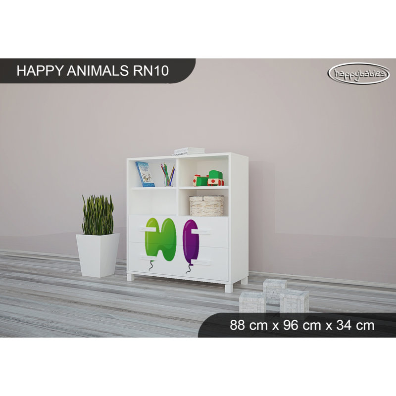 88cm W Kids Cube, White