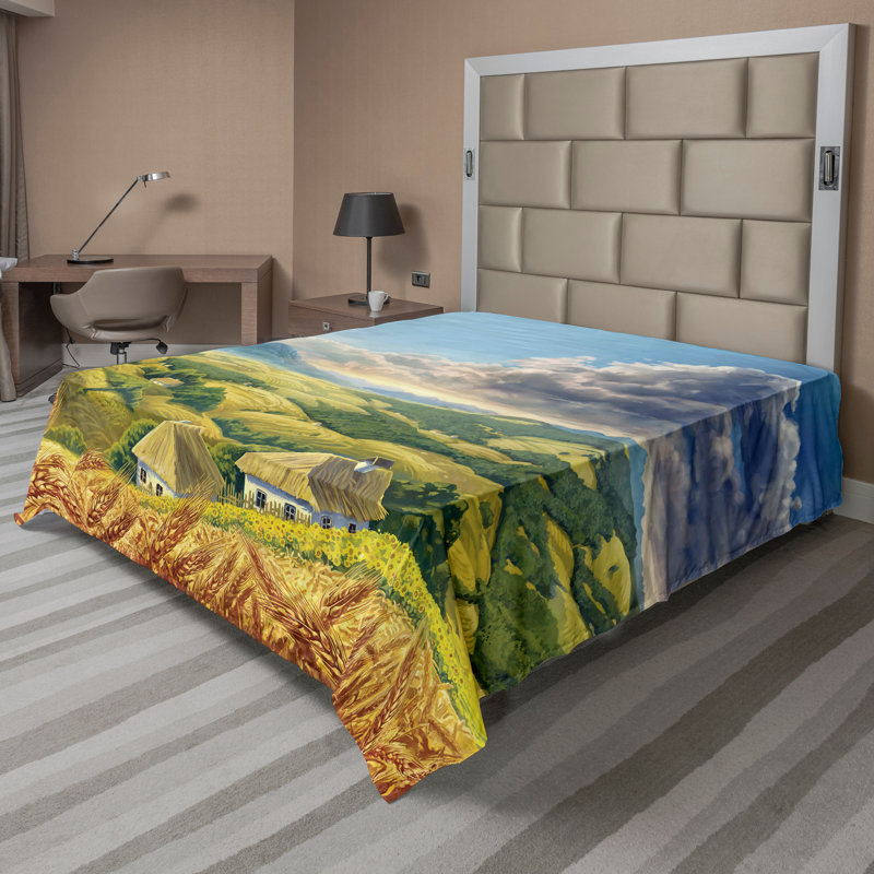 Drap-housse Ambesonne, Drap plat de taille double