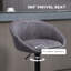 Swivel Upholstered and Faux Leather Adjustable Height Bar Stool with Steel Frame-457576798