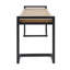 Banc en bois avec supports en fer imitant une couche de 53,34 po de largeur et ressemblant