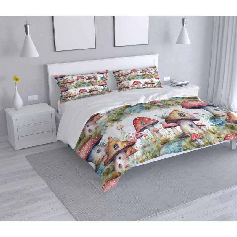 Abstract Duvet Cover, King Duvet Cover + 2 King Shams