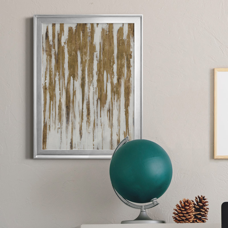 Reproduction de photo sur toile Goldsicles, Toile encadrée argentée, H 18,5 po x l 24,5 po x P 1,5 po
