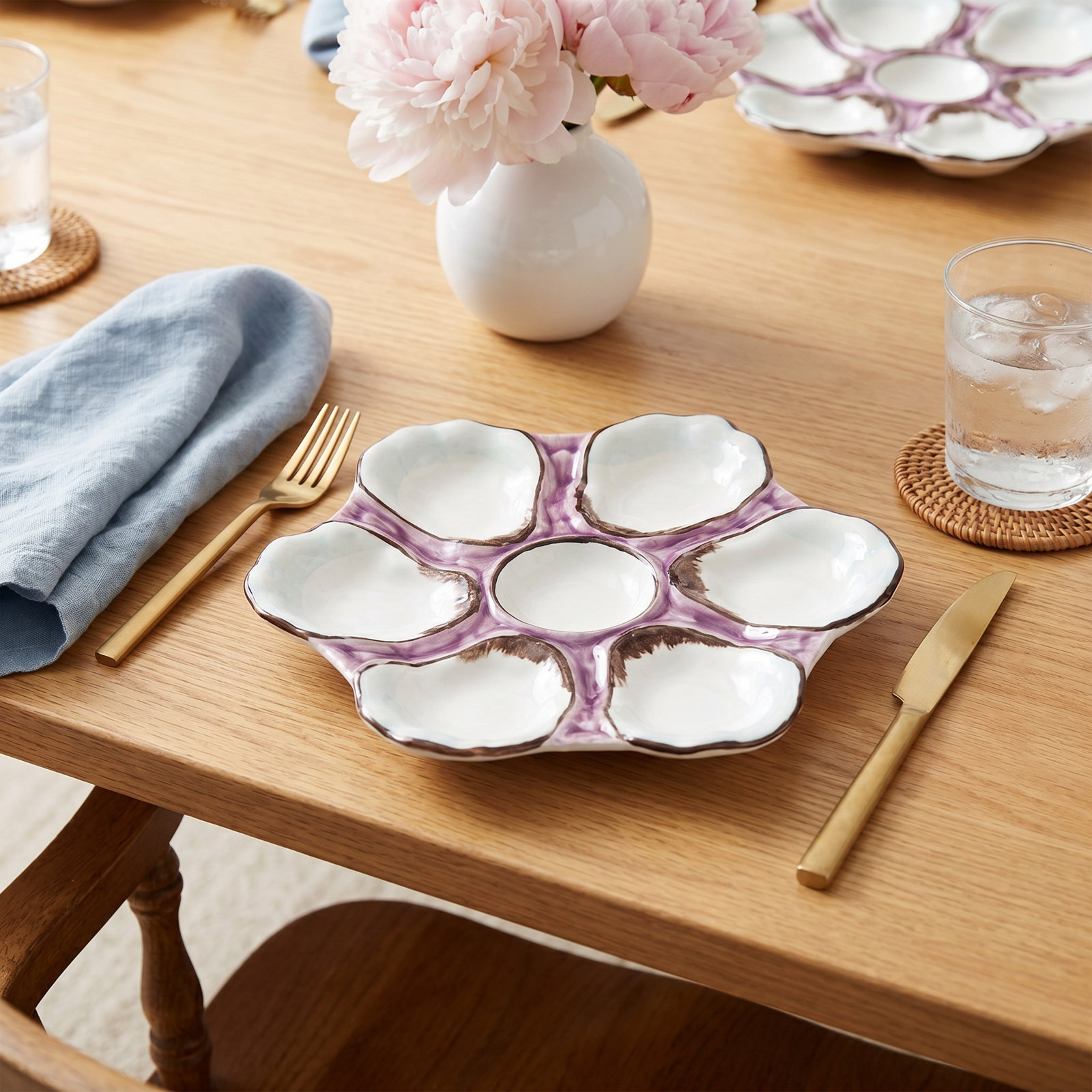 10" Ceramic Salad Plate, Lavender