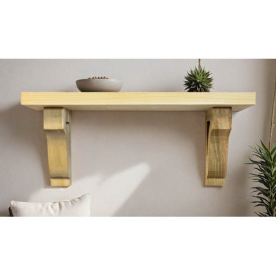 1" Shelves/W Corbels