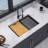 28" x 19" Undermount Single Bowl Quartz/Granite Composite Kitchen Sink with Workstation-111027043