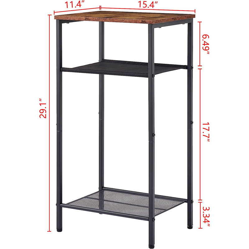 Ainoha End Table, Rustic Brown