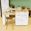 Kitchen Island with Extendable Dining Table for 4-6, Double-Sided Storage, Power Outlet and Drawers-1759975009