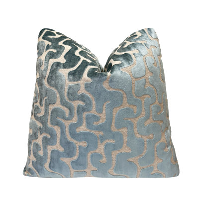 Velvet Maze Throw Pillow Cover