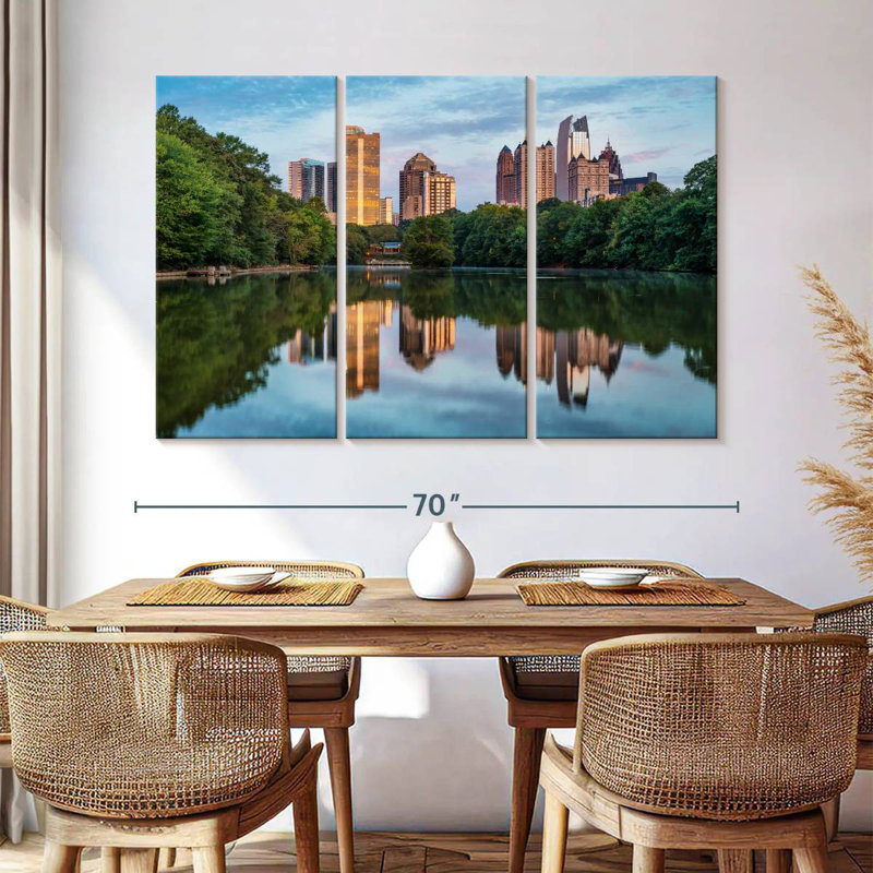 Rorry Atlanta Skyline Reflections, 32" H x 50" W