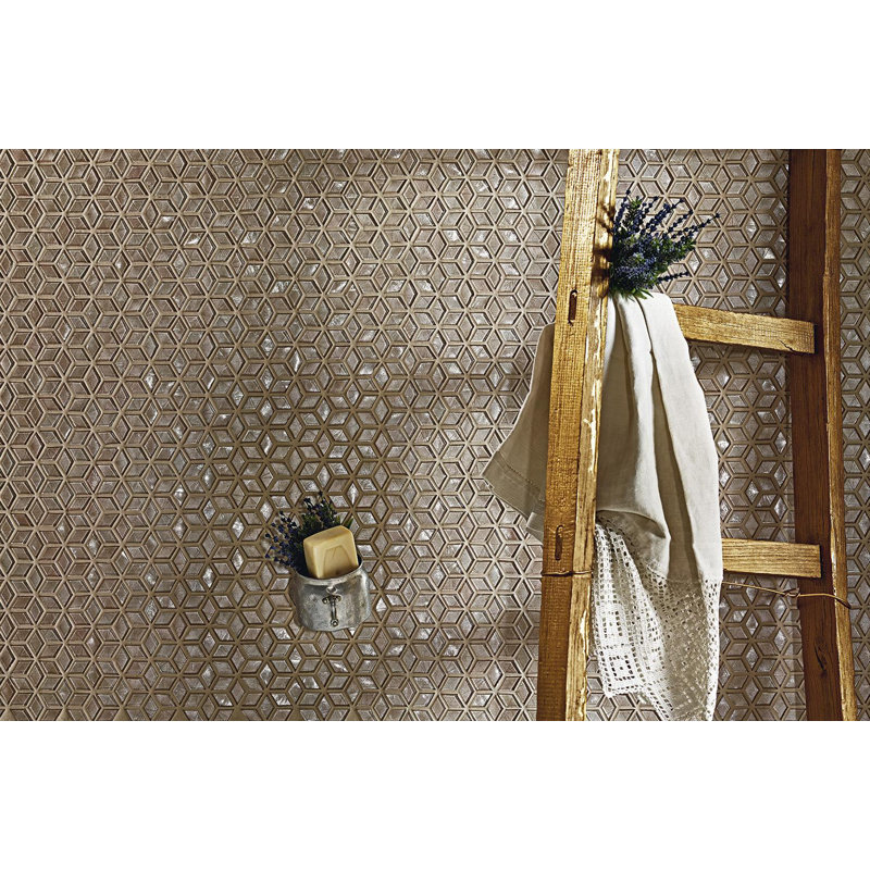 Barite 7/8" x 1-5/8" Diamond Glass Mosaic