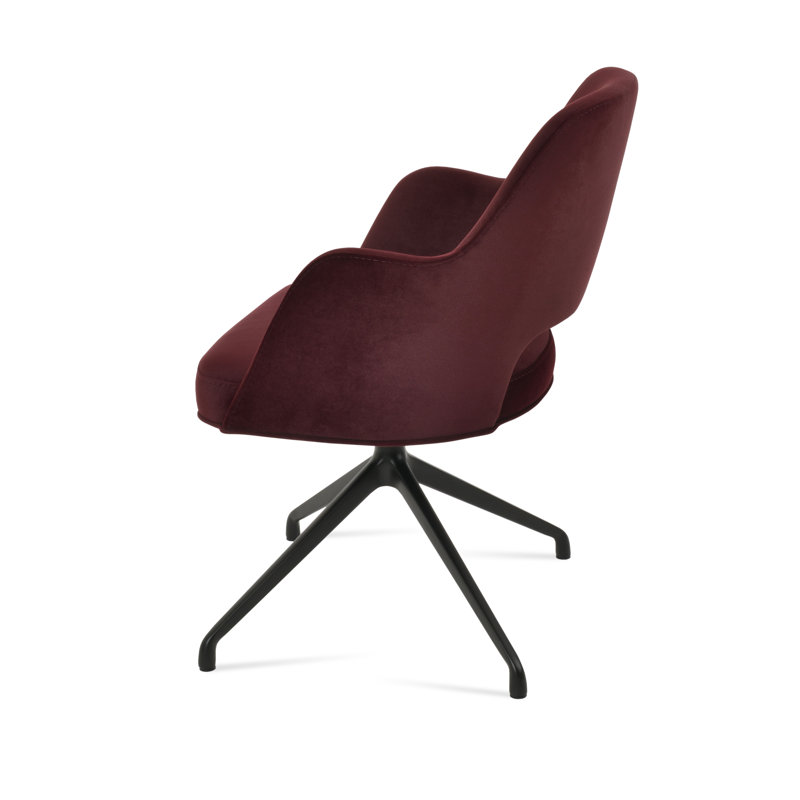 Marash Arm Spider Dining Chair, Black