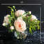 Silk Peony Arrangement in Vase