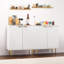 Armoire de rangement avec portes - Armoire buffet de cuisine 29 po avec étagère réglable-972935891