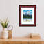 Ashalina Cherry Wood Picture Frame with Mat-1484927043