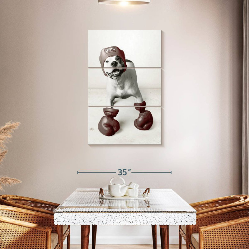 Ketti Boxing Dog, 45" H x 28" W