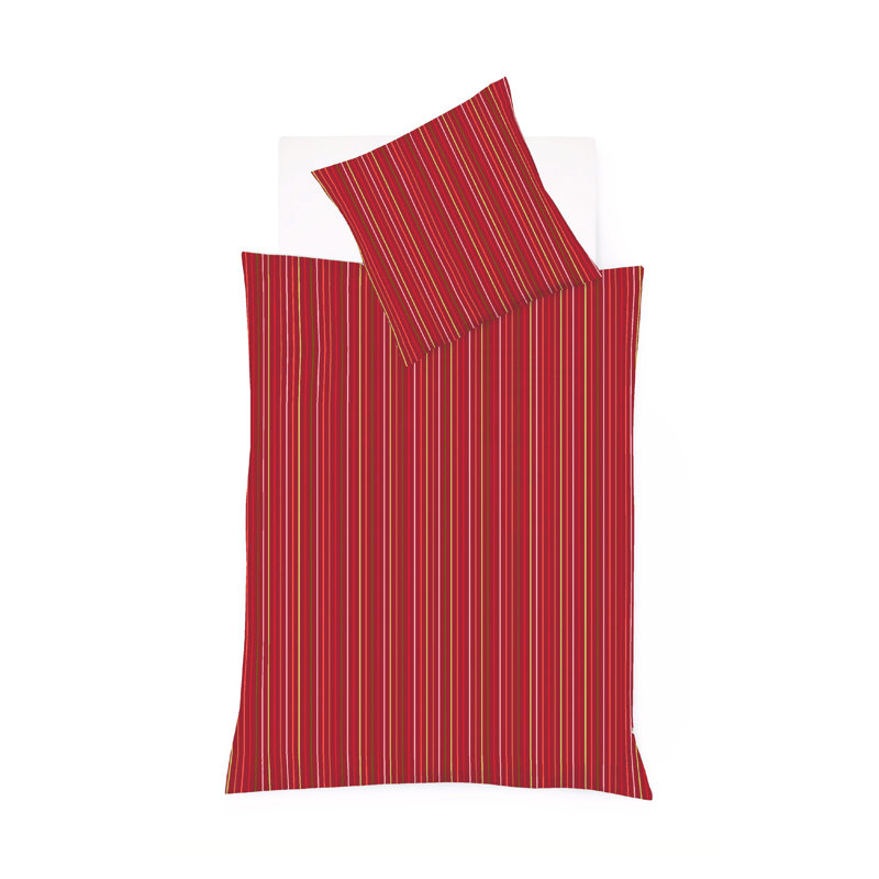 Marsala Red 100% Cotton 3 Piece Duvet Cover Set, 135 x 200 cm