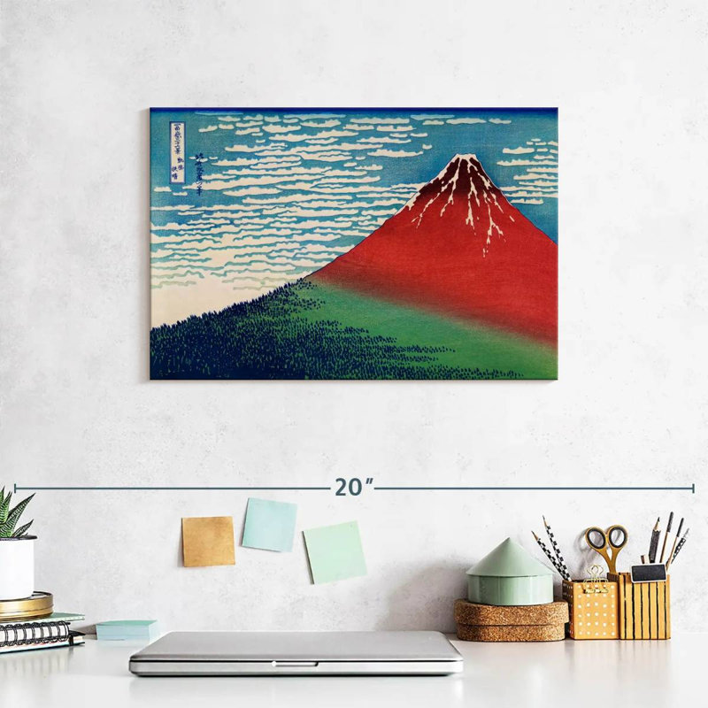 Fuji par temps clair, H 8 po x l 12 po