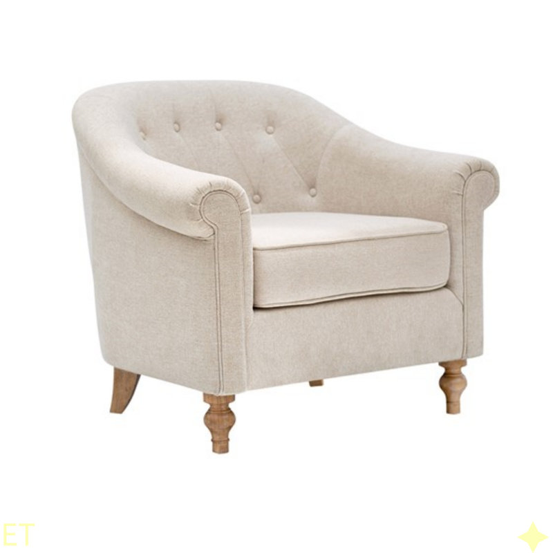 Fauteuil capitonné