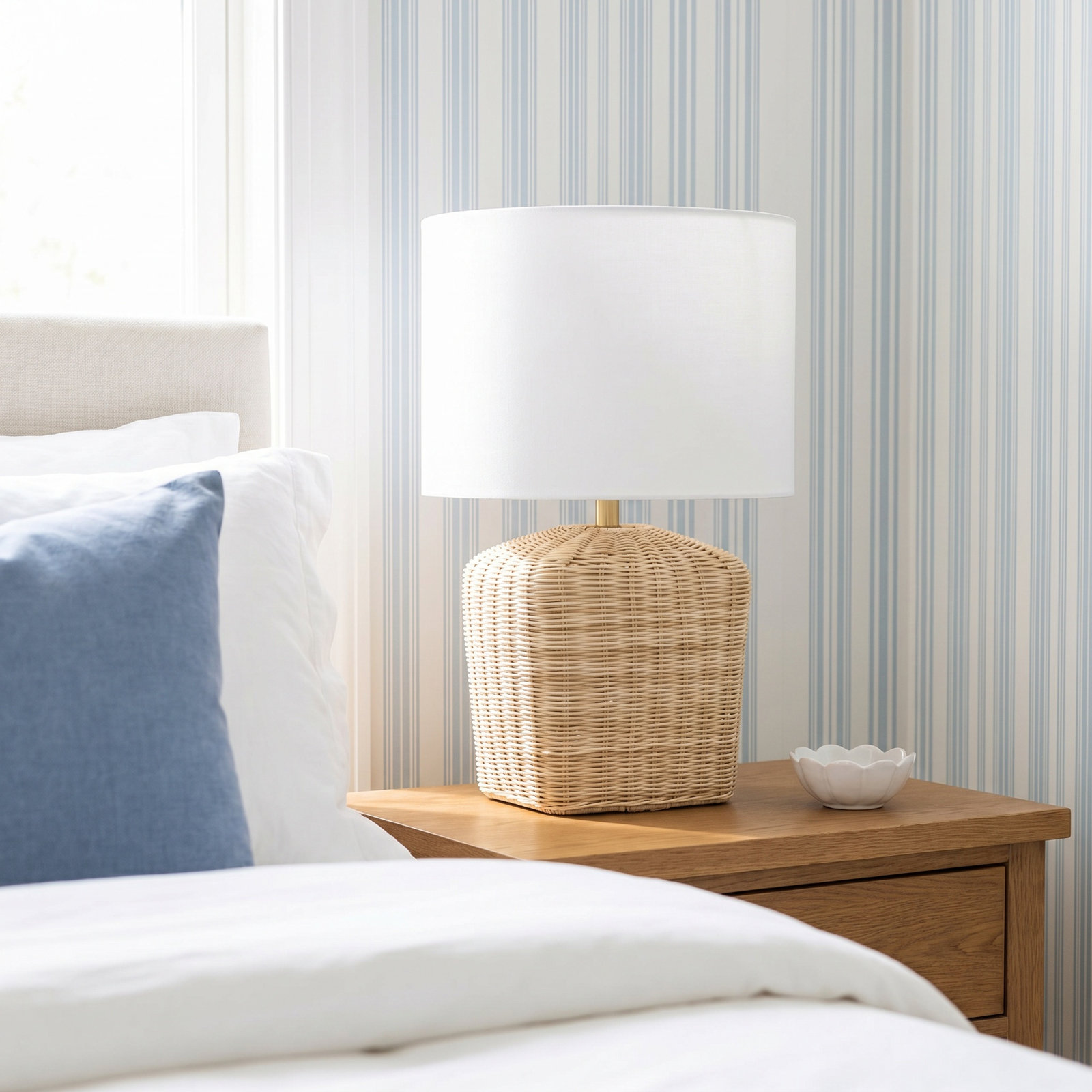 Torrence Table Lamp, Beige
