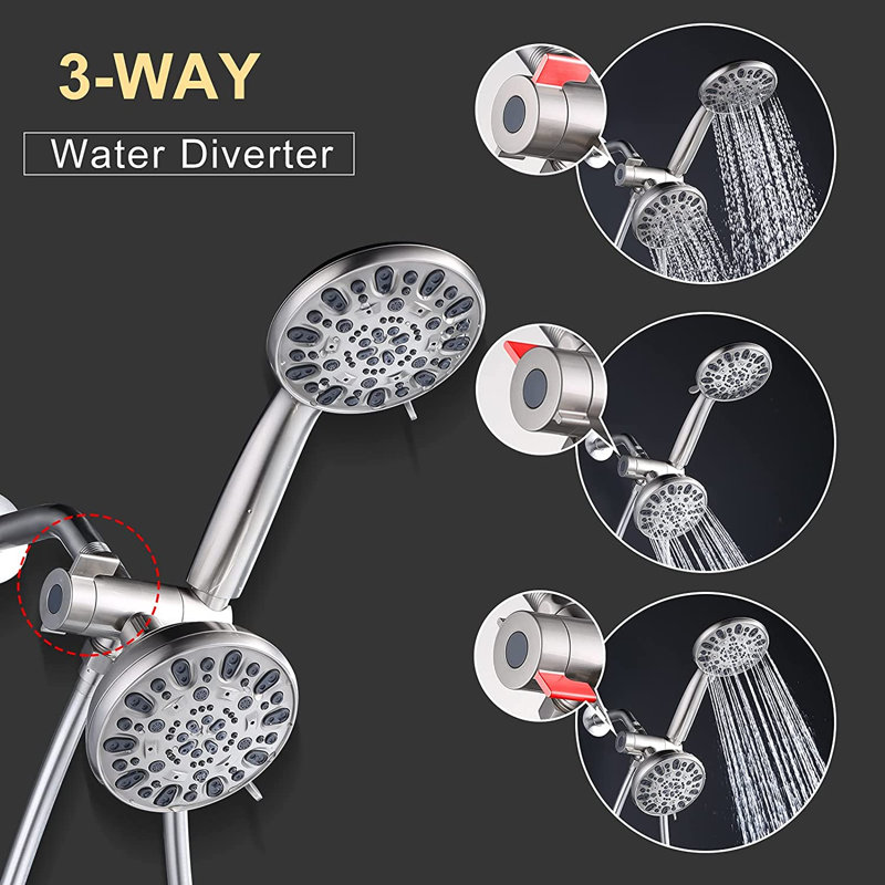 Rain Handheld Shower Head 1.8 GPM GPM, Brushed Nickel