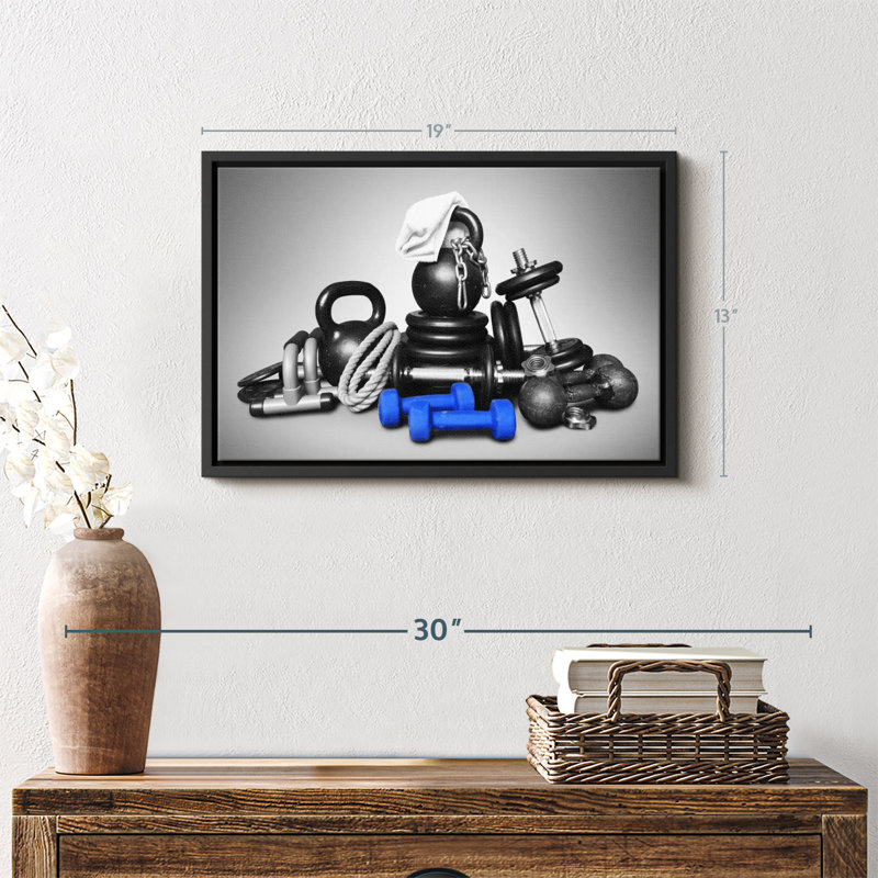 "Art de l'équipement de musculation", H 13 po x l 19 po