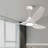 52" 3 - Blade Smart Ceiling Fan with 3CCT Dimmable LED Lights and Remote Control, Compatible with Alexa/Google-929092606