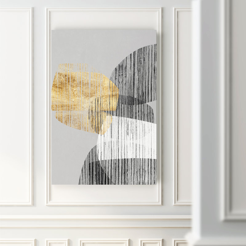 " Adjacent Shapes I ", 32" H x 24" W x 1" D, Wrapped Canvas