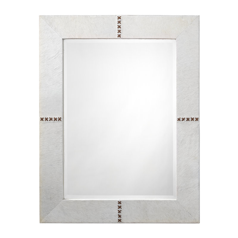 Miroir biseauté, Gris clair