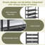 Industrial Shoe Rack, Adjustable Country Style 5-Layer Shoe Rack Storage Rack, With 4 Mesh Shelves