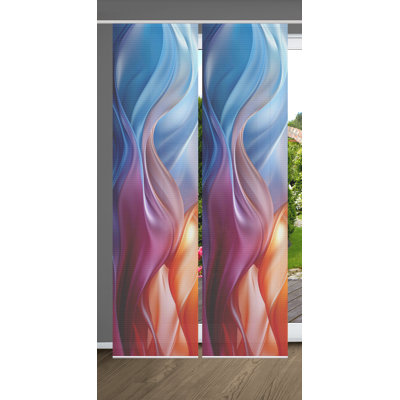 Semi Sheer Sliding Panel Pair