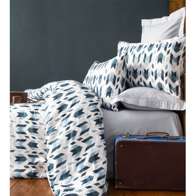 Cotton Geometric Shapes Duvet Cover