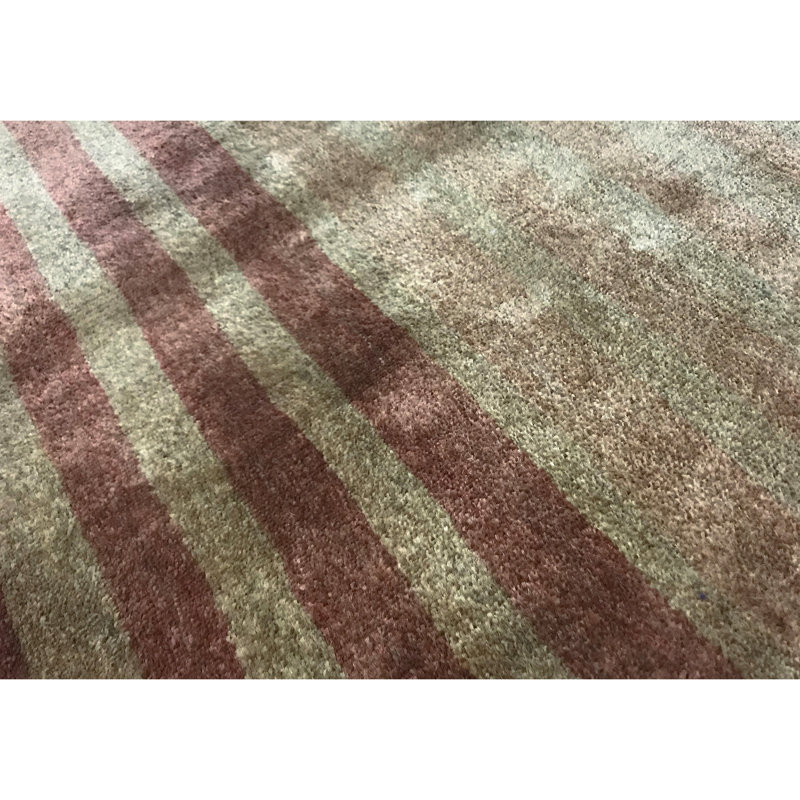 Striped Area Rug in Brown, Rectangle 5'9" x 8'9"