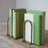 Twisted Gold Iron Bookends