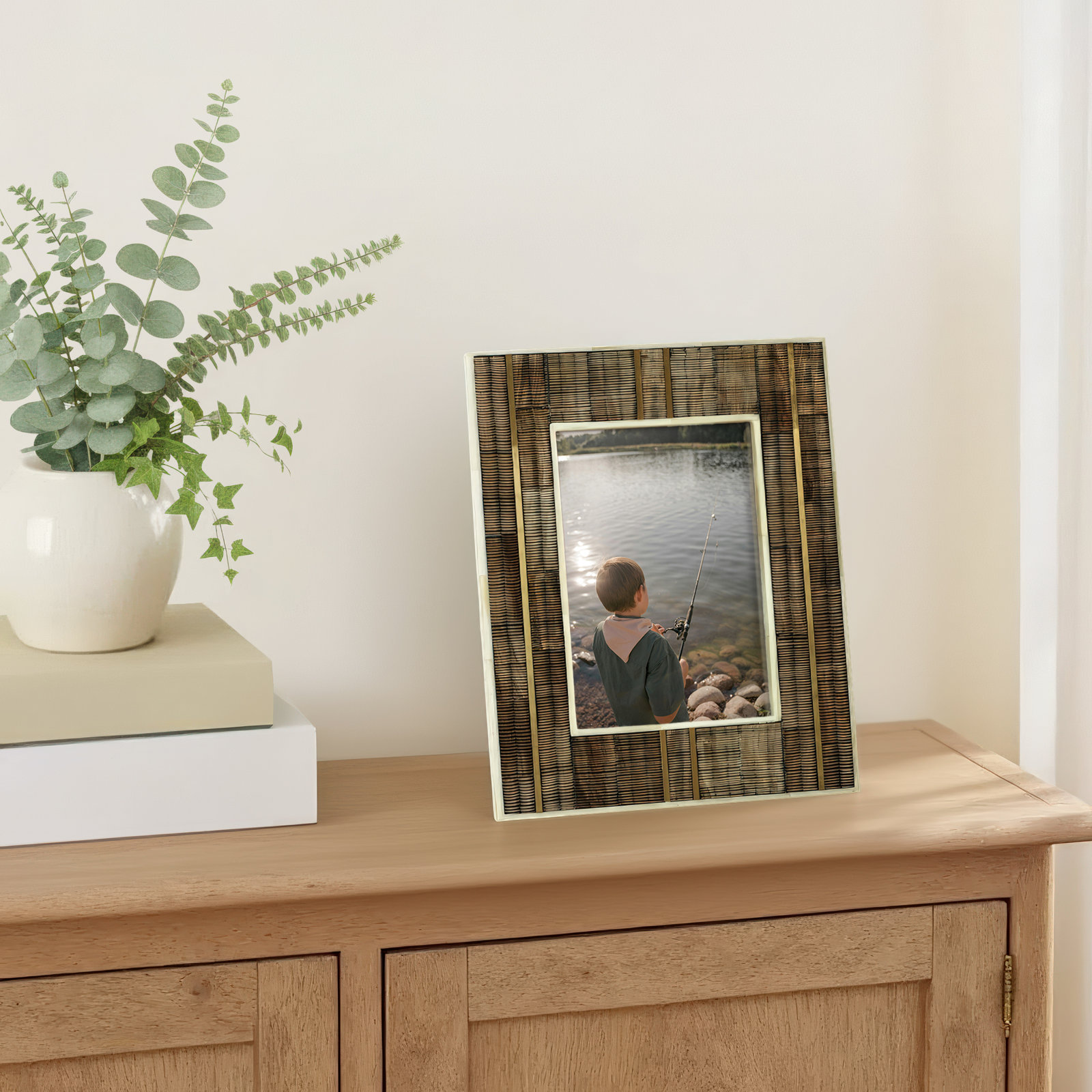 Brown Bone Matte Picture Frame