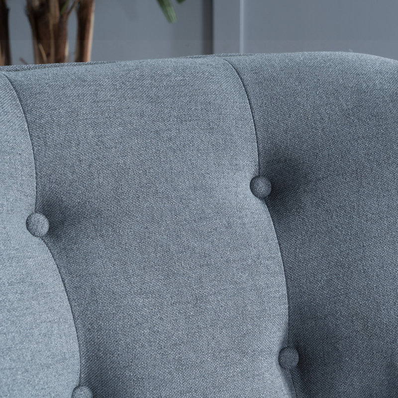 Fauteuil Mid-Century, Gris anthracite