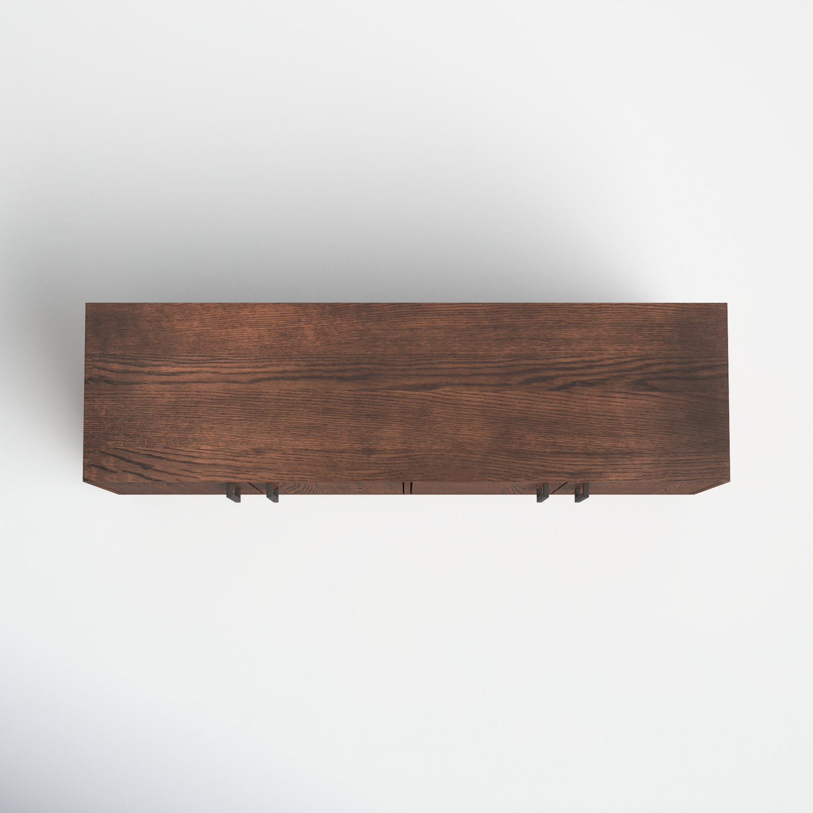 Jayden 58 " Iron TV Stand, Brown