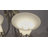 6.1" American Vintage Double-head Wall Sconce, Black & White Glass Wall Lamp
